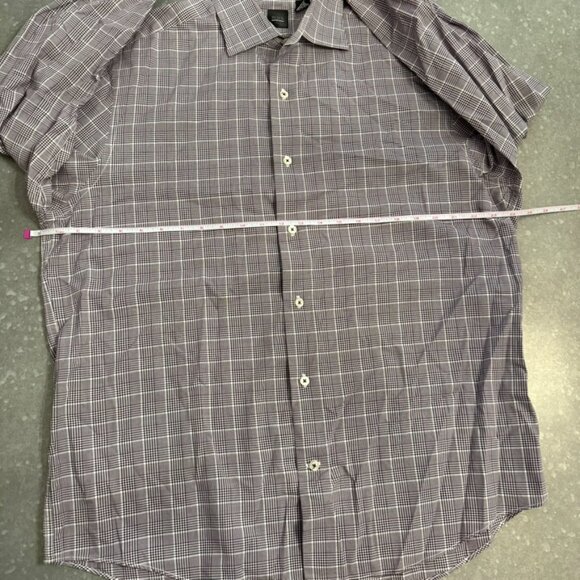 BLACK by Saks Fifth Avenue Men’s Plaid Button-Up Shirt - Size Large - Picture 7 of 8